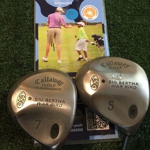 Callaway Ladies Big Bertha War Bird 5-7 Woods Set Graphite Shafts