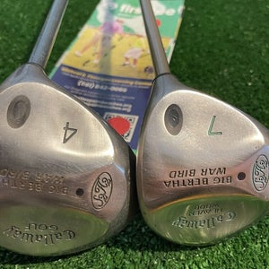 Callaway Ladies Big Bertha War Bird 4-7 Woods Set Graphite