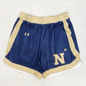 Under Armour Navy Midshipmen Basketball Game Short Men's Large Blue UJKSS2M