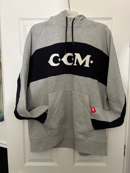 Gray Like New Men's XL CCM Hockey Heavyweight Hoodie Sweatshirt