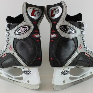 Used Senior Easton Synergy C6 Hockey Skates Extra Wide Size 6.5 (Men Shoe 7.5)