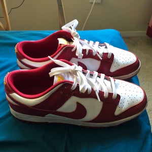 Adult Nike Red Low Dunks Shoes