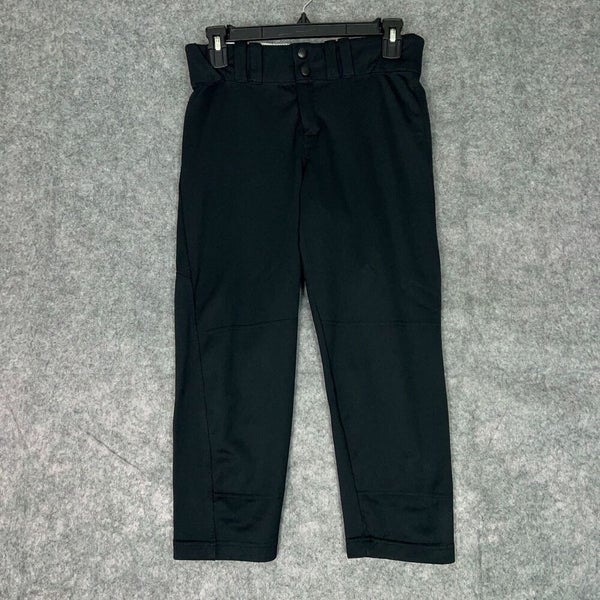 Under Armour Mens Football Pants Medium Black White Snap Button 3/4 Length A26