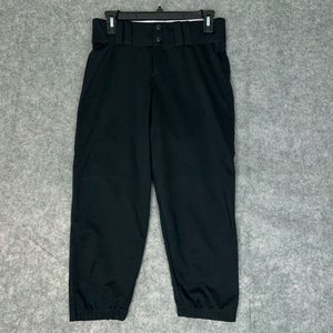 Under Armour Mens Football Pants Medium Black White Snap Button 3/4 Length A47