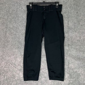 Under Armour Mens Football Pants Medium Black White Snap Button 3/4 Length A21