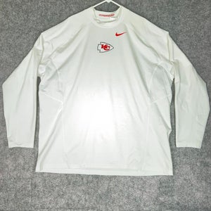 Kansas City Chiefs Mens Shirt 4XL Team Issue Custom Athlete Nike Hyperwarm White