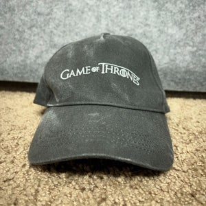 Game of Thrones Mens Hat Gray White Adjustable Cotton Movie TV Show Logo Cap Top
