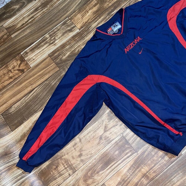 Vintage Nike Arizona Wildcats Men’s Center Swoosh Windbreaker Pullover Jacket XL