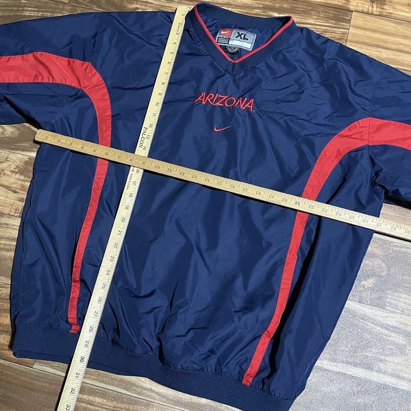 Vintage Nike Arizona Wildcats Men’s Center Swoosh Windbreaker Pullover Jacket XL