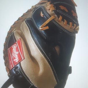 Used Rawlings Right Hand Throw Catcher's Baseball Glove 35"