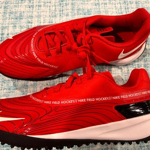 Nike field hockey Turf Shoes New Red 6.5 Womens