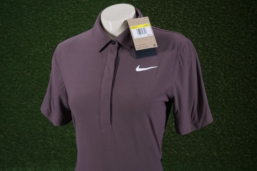 WOMEN’S SMALL TALL NIKE DRI-FIT ADV TOUR GOLF POLO PLUM ECLIPSE, NWT