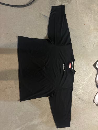 A Black And White Used Men's CCM Jerseys (2)