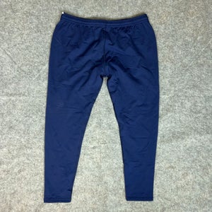 Power Tek Women Pants 2XL XXL Navy Sweatpant Stretch Solid Running Sport Casual