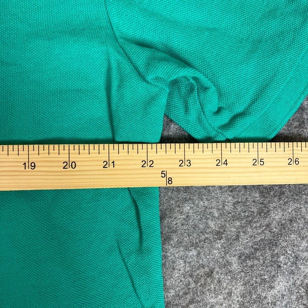Old Navy Mens Shirt Large Green Blue Teal Short Sleeve Button Top Solid Casual