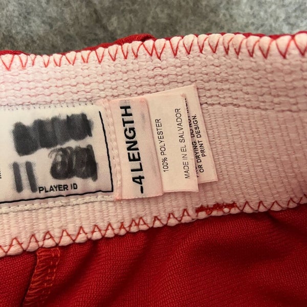 Adidas Mens Baseball Pants 34 +4 Tall Red White Black Stripe Softball Sports