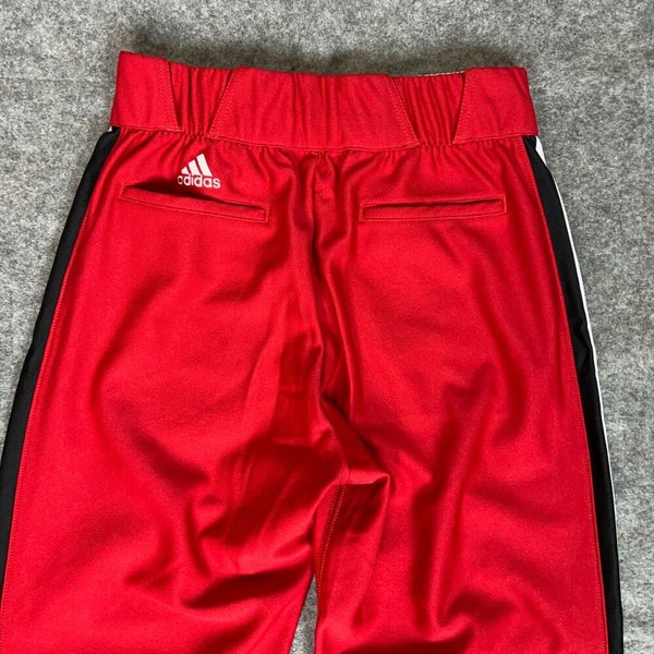 Adidas Mens Baseball Pants 34 +4 Tall Red White Black Stripe Softball Sports