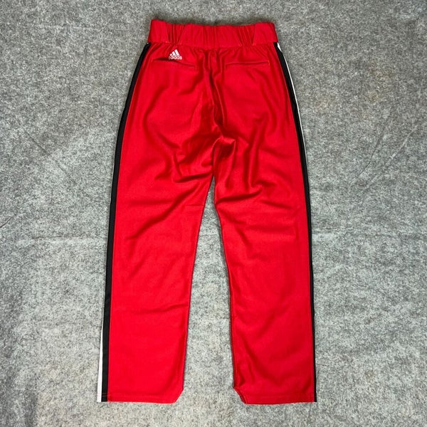 Adidas Mens Baseball Pants 34 +4 Tall Red White Black Stripe Softball Sports