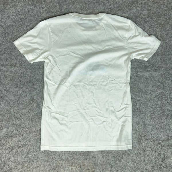 Kansas Jayhawks Mens Shirt Extra Small Adidas White Blue NCAA Track & Field Tee