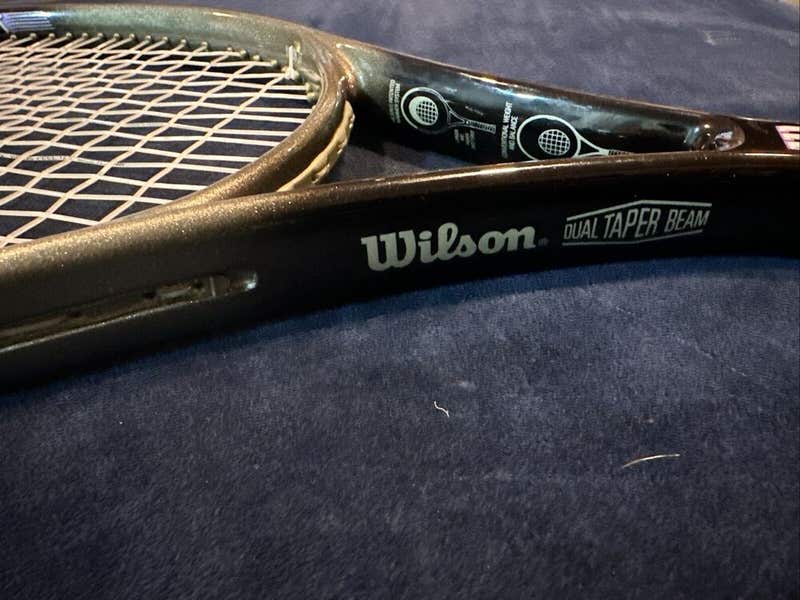 WILSON PROFILE 2.7 110 TENNIS RACQUET (4 3/8) FROM A COLLECTOR. NEW STRINGS
