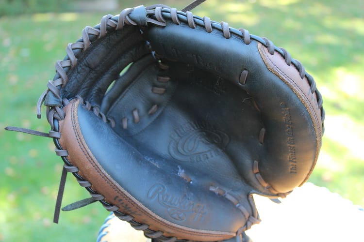 Used Catcher's Right Hand Throw Rawlings Premium Series Baseball Glove 32.5"