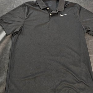 Black Used Men's Nike polo large
