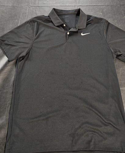 Black Used Men's Nike polo large