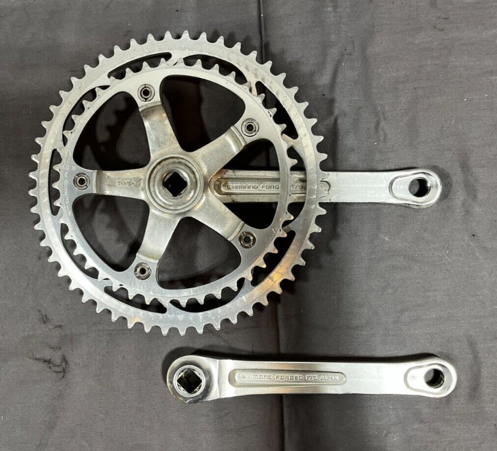 Vintage Shimano FC-S125 Golden Arrow 170mm 52/42 Aluminum Road