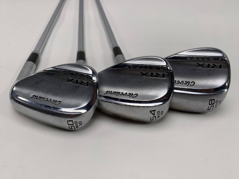 Cleveland RTX ZipCore Tour Satin Wedge Set 50* 10 | 54* 10 | 58*10 DG Spinner RH
