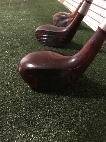 Kenneth Smith Vintage Kansas City Driver 4-5 Woods Set Steel Shafts