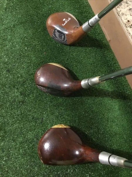 Kenneth Smith Vintage Kansas City Driver 4-5 Woods Set Steel Shafts