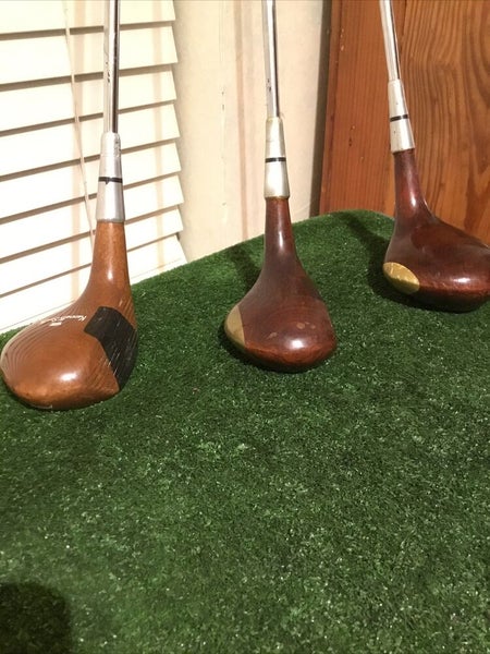 Kenneth Smith Vintage Kansas City Driver 4-5 Woods Set Steel Shafts