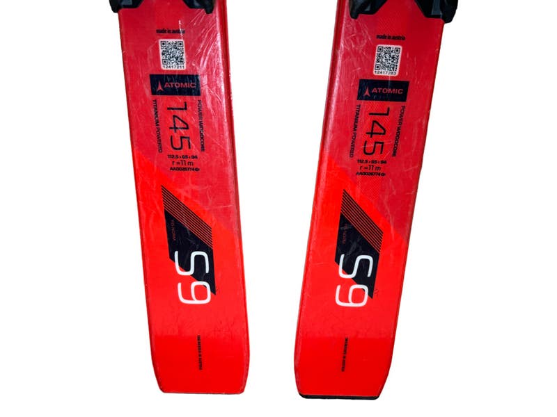 145cm Atomic Redster S9 Skis with Atomic X12 TL Bindings