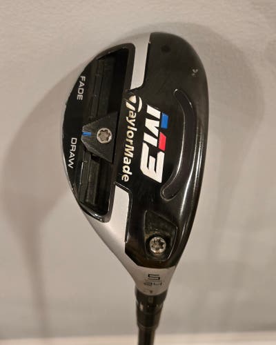 Used Men's TaylorMade M3 Fade Draw Rescue Right Handed Hybrid Regular Flex 5H