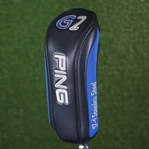 PING G2 5 FAIRWAY WOOD HEADCOVER 17-4 STAINLESS STEEL BLACK / BLUE ~ L@@K!!