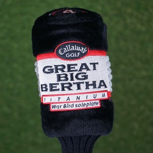 CALLAWAY GREAT BIG BERTHA TITANIUM 4 FAIRWAY WOOD HEADCOVER BLACK / RED ~ W@W!!