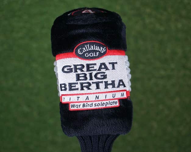 CALLAWAY GREAT BIG BERTHA TITANIUM 4 FAIRWAY WOOD HEADCOVER BLACK / RED ~ W@W!!