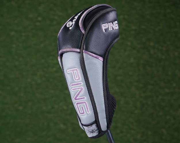 PING SERENE HYBRID HEADCOVER, RESCUE GRAY / BLACK / PURPLE ~ L@@K!!