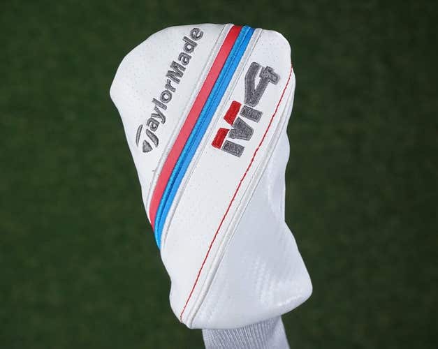 TAYLORMADE M4 HYBRID HEADCOVER, RESCUE WHITE / RED / BLUE ~ L@@K!!