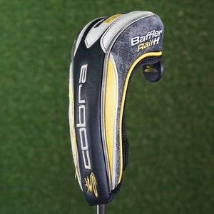 COBRA BAFFLER RAIL HYBRID HEADCOVER RESCUE CHANGEABLE #'S 2,3,4,5,6 BLACK YELLOW