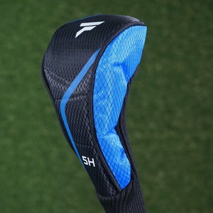 TOP FLITE 5 HYBRID HEADCOVER, RESCUE BLACK BLUE ~ L@@K!!