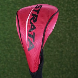 STRATA DRIVER HEADCOVER, REDISH / BLACK ~ L@@K!!