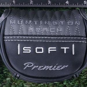 CLEVELAND HUNTINGTON BEACH SOFT PREMIER MALLET PUTTER HEADCOVER, BLACK / GREY
