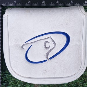 GLOBAL GOLF MALLET PUTTER HEADCOVER, WHITE ~ L@@K!!