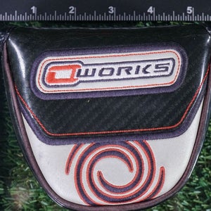 ODYSSEY OWORKS MALLET PUTTER HEADCOVER, BLACK / WHITE ~ L@@K!!