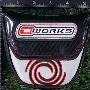 ODYSSEY OWORKS MALLET PUTTER HEADCOVER, BLACK / WHITE ~ L@@K!!