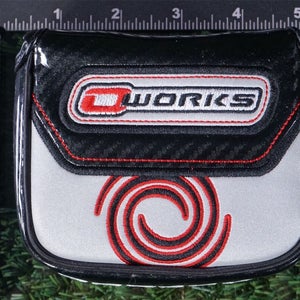 ODYSSEY OWORKS SQUAREMALLET PUTTER HEADCOVER, BLACK / GREY ~ L@@K!!