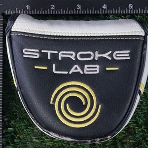 ODYSSEY STROKE LAB MALLET PUTTER HEADCOVER, BLACK / WHITE ~ L@@K!!