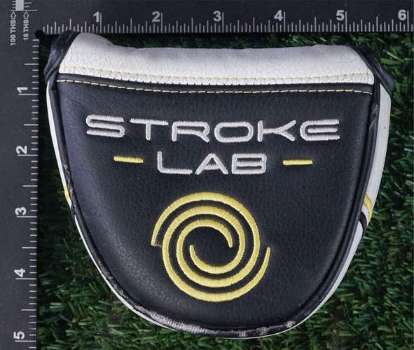 ODYSSEY STROKE LAB MALLET PUTTER HEADCOVER, BLACK / WHITE ~ L@@K!!