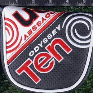 ODYSSEY TEN MALLET PUTTER HEADCOVER, BLACK / WHITE ~ L@@K!!